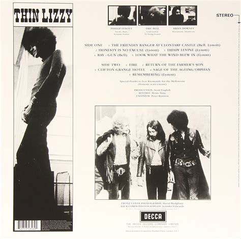 Classic Rock Covers Database: Thin Lizzy - Thin Lizzy (1971)