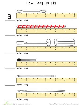 Measuring Inches: Inching Insects | Measurement worksheets, Measurement kindergarten, Teaching math