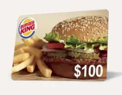 Free Burger King gift card