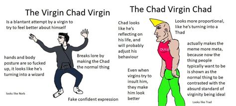 The Virgin Chad Virgin vs The Chad Virgin Chad : r/virginvschad