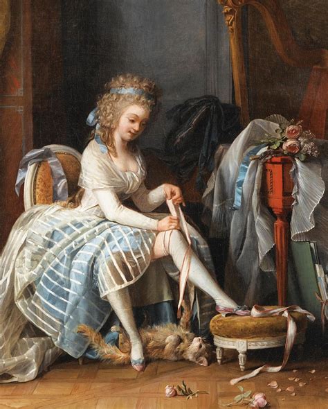 “Young Woman at Her Toilette” by Niklas Lafrensen, circa 1780s. A fun ...