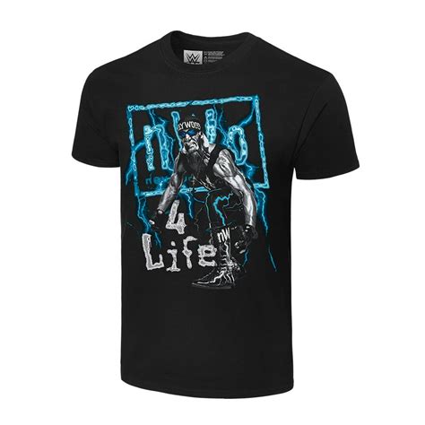 Official WWE Authentic Hulk Hogan "nWo 4 Life" T-Shirt Black Small ...