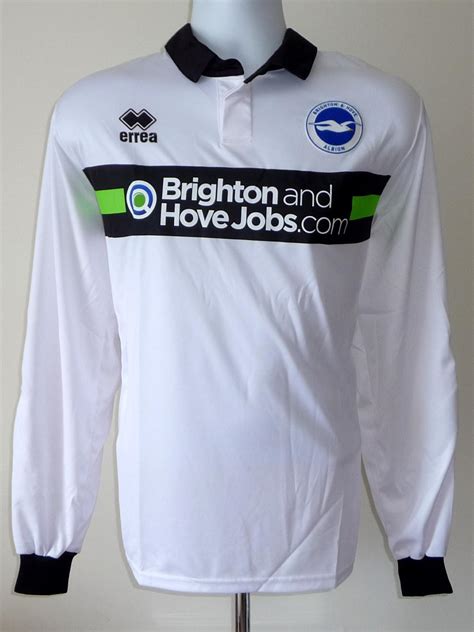 Brighton & Hove Albion Goalkeeper football shirt 2011 - 2013. Sponsored by Brighton & Hove Jobs.com