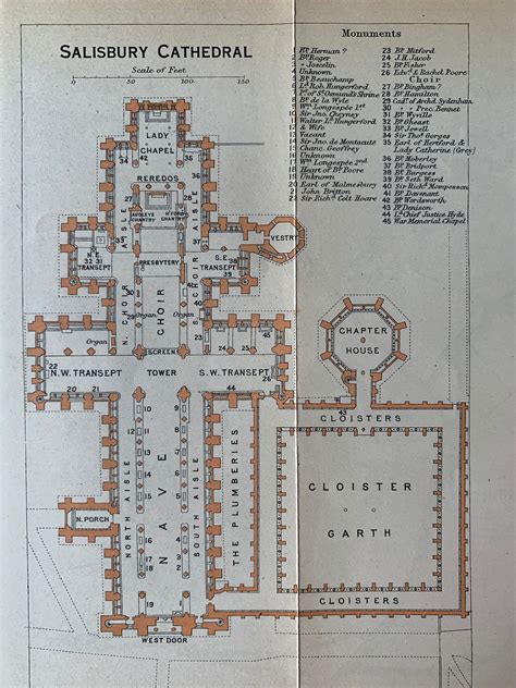 Salisbury Cathedral Map