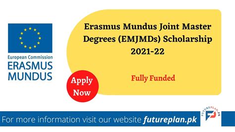 Erasmus mundus joint master degrees emjmds scholarship 2021 22 fully ...