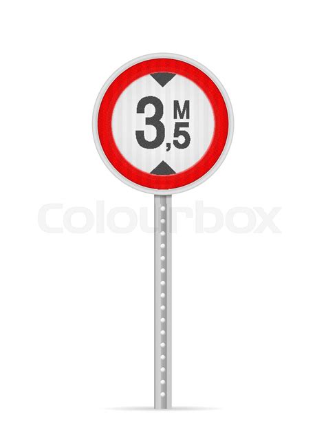 Vertical clearance road sign | Stock vector | Colourbox