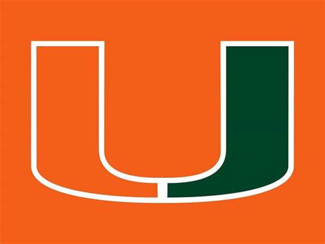 Download University Of Miami Simple Logo Wallpaper | Wallpapers.com