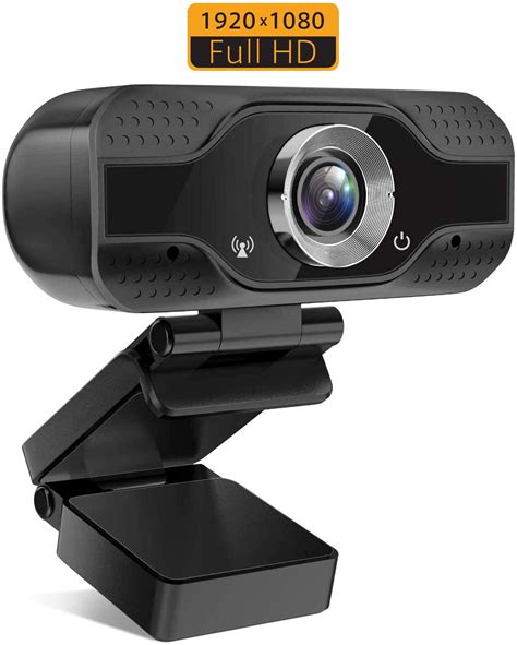 Full HD Webcam with Microphone, 1080P Recording Pro Video Web Camera, Laptop USB PC Webcam, Auto ...