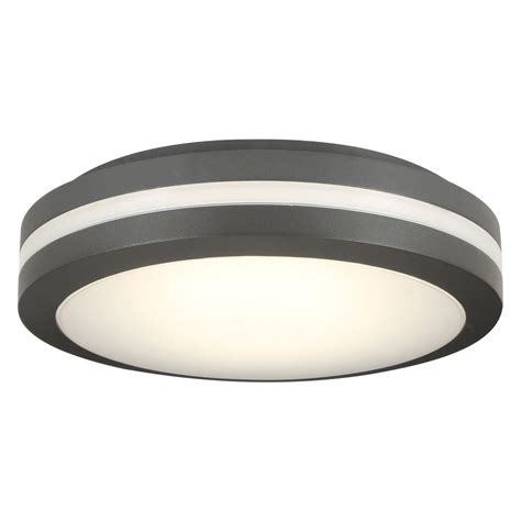 Lithonia Lighting Bronze Outdoor Integrated LED Decorative Flush Mount-OLCFM 15 DBB M4 - The ...