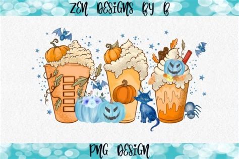 2 Spooky Fall Coffee Designs & Graphics