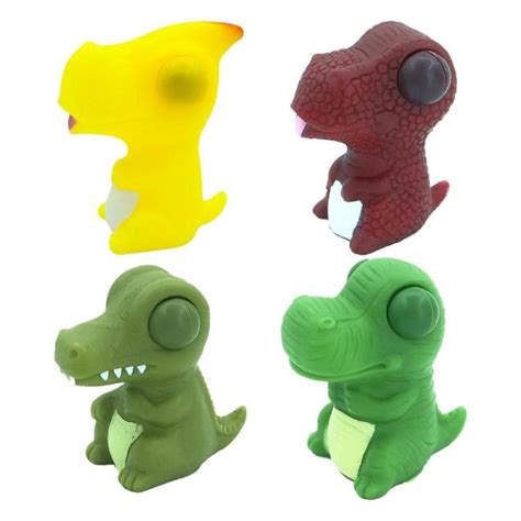 Popping Out Eyes Squeeze Toys 4 Pcs Squishy Raised Eyes Animal Toy Novelty Squishy Ball Dinosaur ...