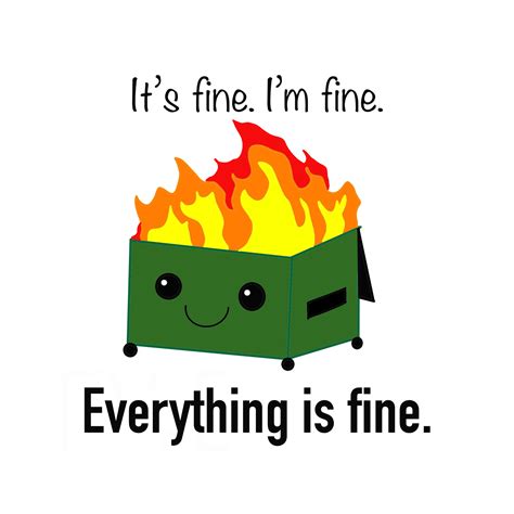 It's Fine Dumpster Fire SVG - Etsy