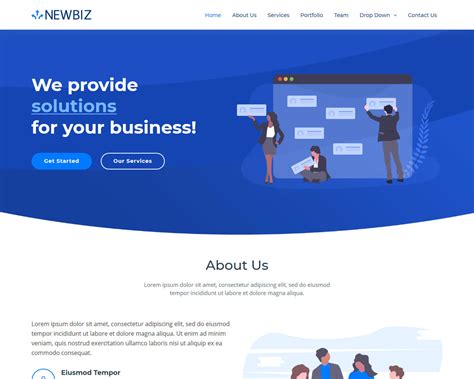 NewBiz – Bootstrap Business HTML Template | BootstrapTaste