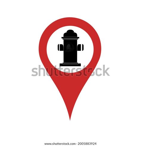 Fire Hydrant Icon Map Location Illustration Stock Illustration 2005883924 | Shutterstock