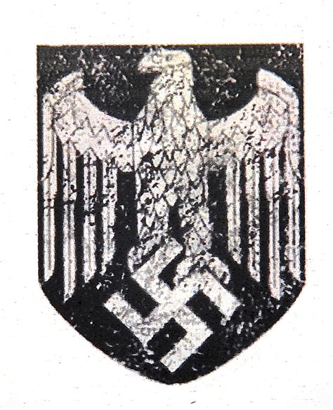 Aged WW2 German Heer Wehrmacht Eagle Decal