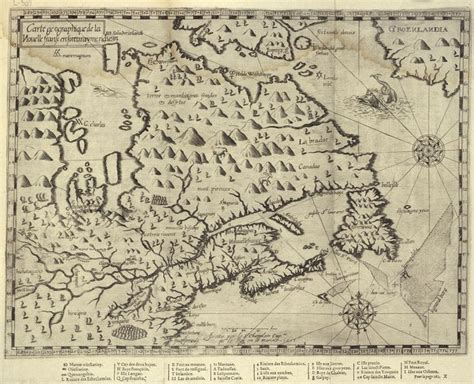 Carte geographique de la Nouvelle Franse en son vray meridiein. Faictte par le Sr Champlain ...