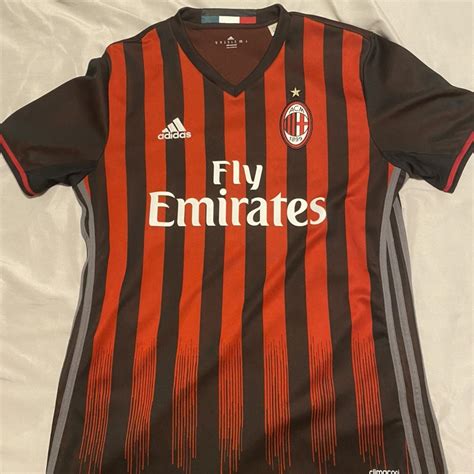 *free shipping* Ac Milan jersey. Practically brand... - Depop