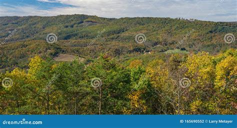 Fall View of the Blue Ridge Mountains Stock Photo - Image of american ...