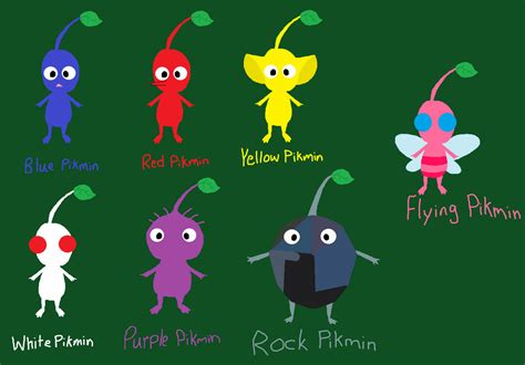 Colors of Pikmin by BrittanyKitty2010 on DeviantArt