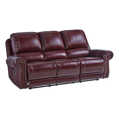 Duchess Leather Reclining Sofa | Badcock Home Furniture &more