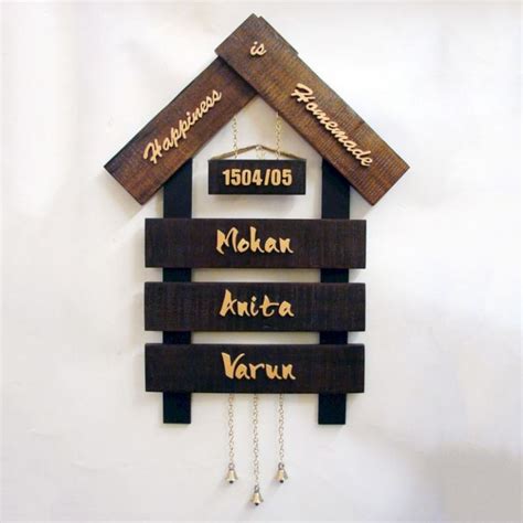 Front Door House Name Plates | Name plates for home, Name plate design, Door name plates