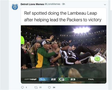 Lions fans turn to memes after being hurt by refs