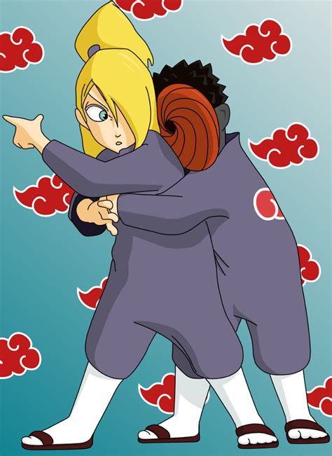 Deidara and Old Funny Tobi by digEmAll on DeviantArt