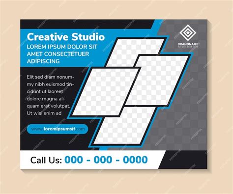 Premium Vector | Creative studio headline banner design template for ...