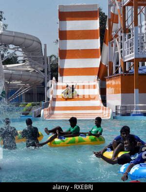 Newly slide titled Crusader launches at water park of Nicco Park ...