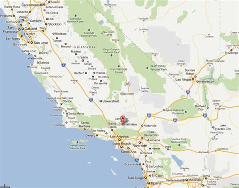 Palmdale, California Map