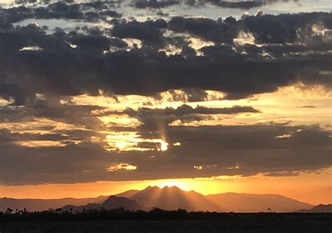 Sunrise over Four Peaks | Sunrise, Sunset, Clouds