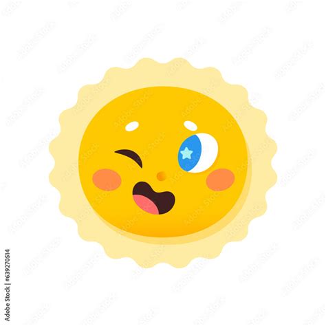 Cute sun character vector illustration. Cartoon isolated funny happy ...