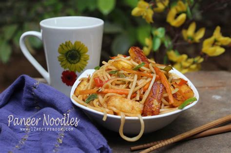 Paneer Noodles - Recipe Book