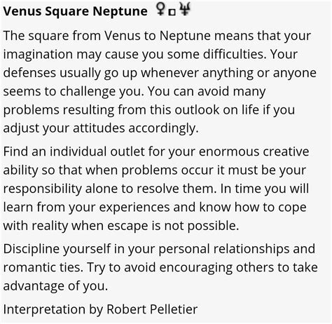 Venus square Neptune | Birth chart astrology, Astrology numerology, Neptune