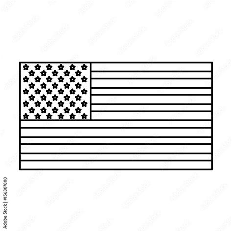 usa flag. united states america flag insignia national outline vector ...