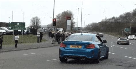 BMW M2 Driver Can’t Keep It Sideways, Smashes On Curb | Carscoops