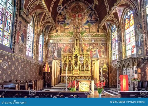 Interior of the Basilica of the Holy Blood in Bruges Editorial Stock Photo - Image of belgium ...