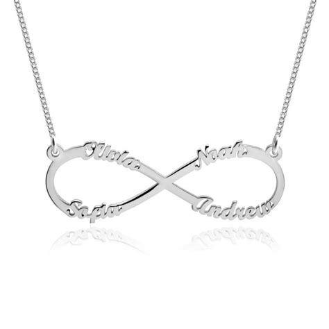 Infinity Necklace with Names - Custom Infinity Name Necklace