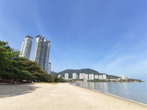 Tanjung Bungah Beach 🏖️ Kampung Baru, Penang island, Malaysia - detailed features, map, photos