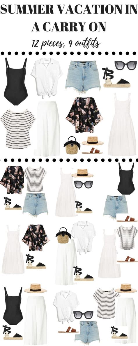 Spring Break: Beach Vacation Outfits in Just Your Carry-On (My Chic Obsession) | Cute summer ...