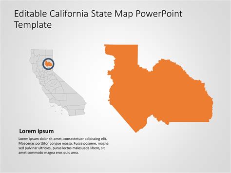 California Map 7 PowerPoint Template