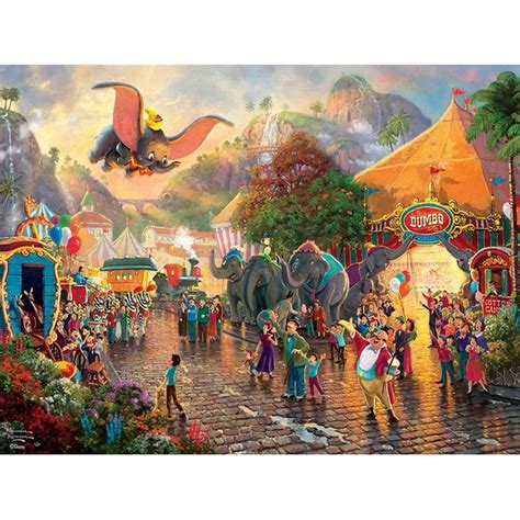 Ceaco - Thomas Kinkade - Disney - Dumbo - 300 Piece Jigsaw Puzzle - Walmart.com - Walmart.com