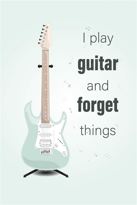 Premium Vector | Guitar player motivation quotes Vector illustration