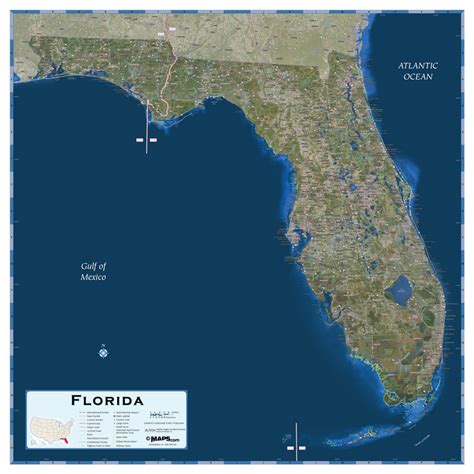 Florida Satellite Map | Maps.com.com