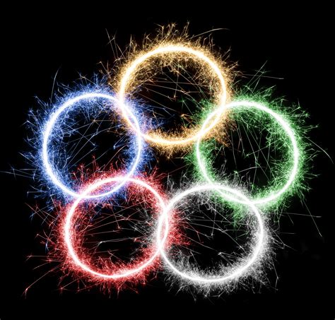 Free Stock Photo 5733 olympic fireworks ring | freeimageslive