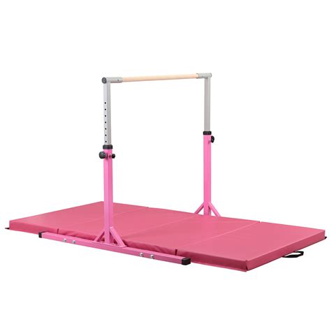 Ainfox Adjustable Gymnastics Horizontal Bars Fitness Gymnastics Training Kip Bar- Height ...