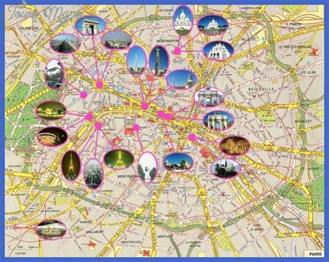 France Map Tourist Attractions - ToursMaps.com