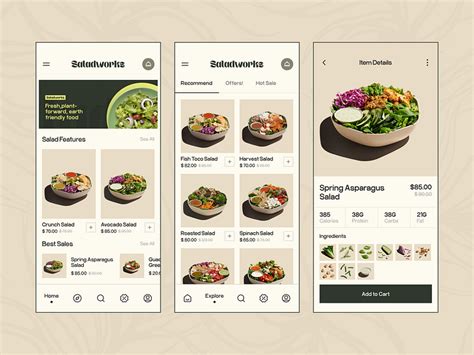 Saladworks Mobile App by Orix Creative on Dribbble