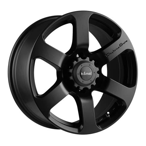 King Wheels 4X4 Daytona Satin Black Alloy Wheels - 18x8 5/114.3 35p