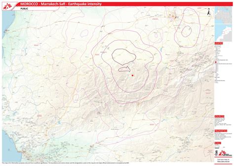 Morocco - Marrakech-Safi - Earthquake intensity Map by Avenza Systems ...